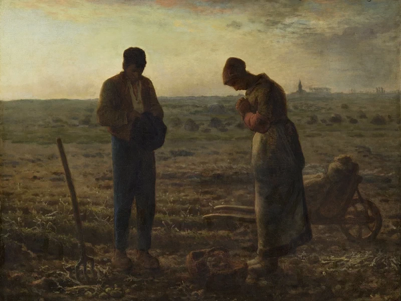 1814-Jean-François Millet - L'angelus - Musée d'Orsay, Parigi